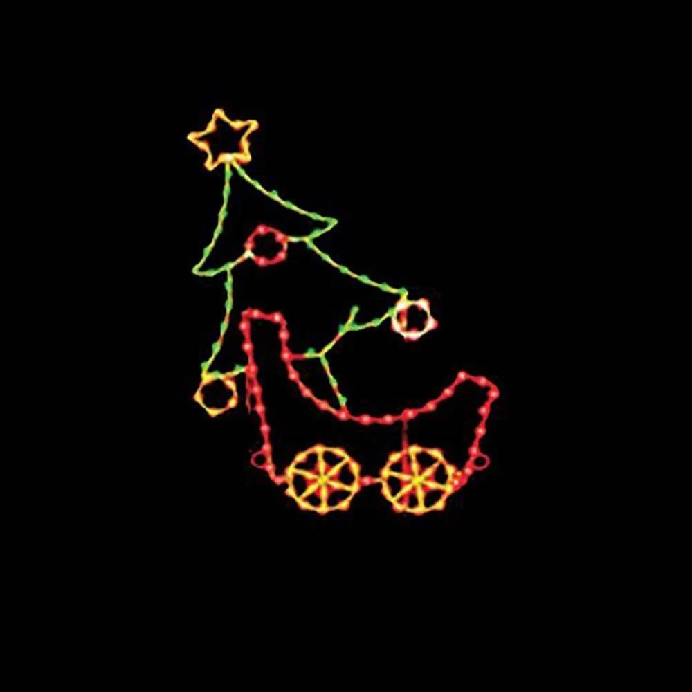 8' Silhouette Tree Car, LED 1 8' Silhouette Tree Car, LED