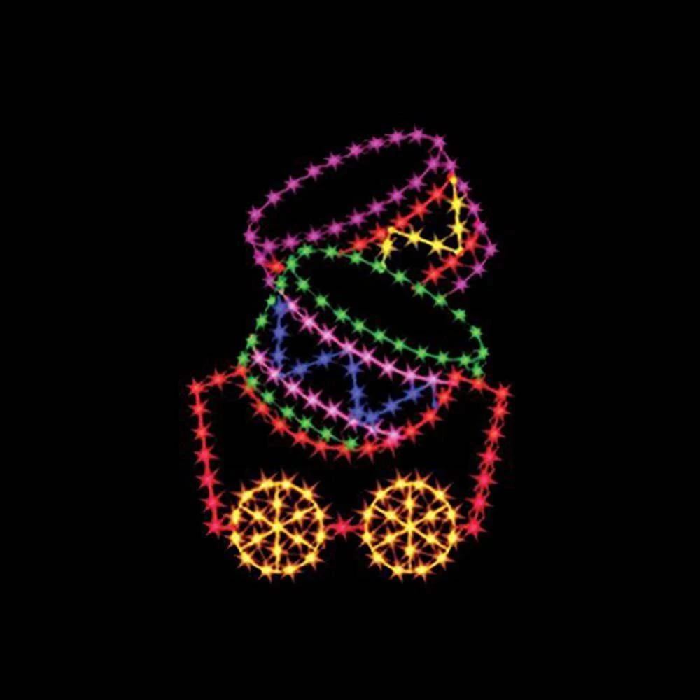 6' Silhouette Drum Car, LED 1 6' Silhouette Drum Car, LED