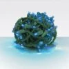 70 Light Blue 5 Mm Wide Angle Conical LED Christmas Lights - Balled