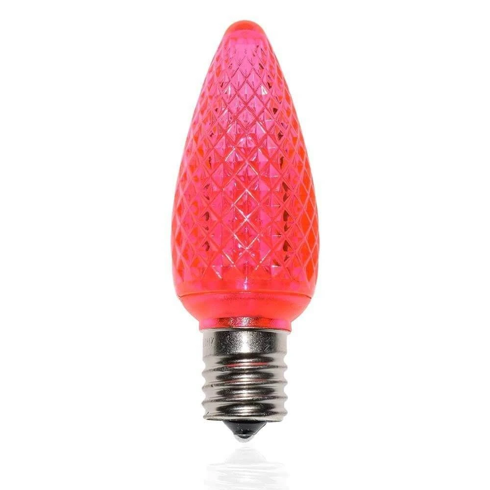 C9 SMD LED Retrofit Bulb - Pink - Minleon - Bag Of 25 1 C9 SMD LED Retrofit Bulb - Pink - Minleon - Bag Of 25