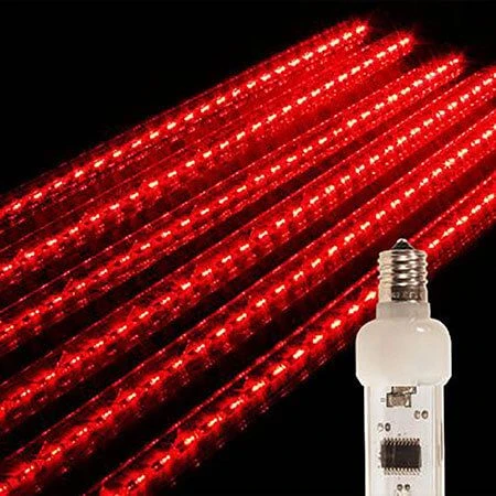36" LED Falling Snow Tube - Red 1 36" LED Falling Snow Tube - Red
