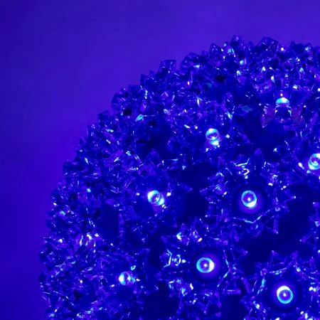 Pro Christmas™ 7.5" Sphere - 100L - Blue 2 Pro Christmas™ 7.5" Sphere - 100L - Blue - Image 2