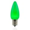 C9 SMD LED Retrofit Bulbs - Frosted Smooth - Green - Pro Christmas™ - Bag Of 25
