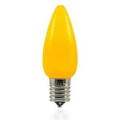C9 SMD LED Retrofit Bulbs - Frosted Smooth - Yellow - Pro Christmas™ - Bag Of 25