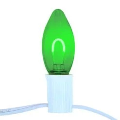 C9 Flexible Filament LED Bulb - Green - Pro Christmas™ - Bag Of 25 3 C9 Flexible Filament LED Bulb - Green - Pro Christmas™ - Bag Of 25 -Twinkly Sales Shop led christmas light bulb green lit