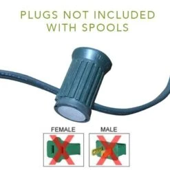 LITE-NETICS C9 Cord Green Wire - 18" Spacing - SPT-1 - 500' -Twinkly Sales Shop ll g ln 5