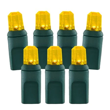 70 Light Yellow Pentagon Gem LED Christmas Lights 1 70 Light Yellow Pentagon Gem LED Christmas Lights