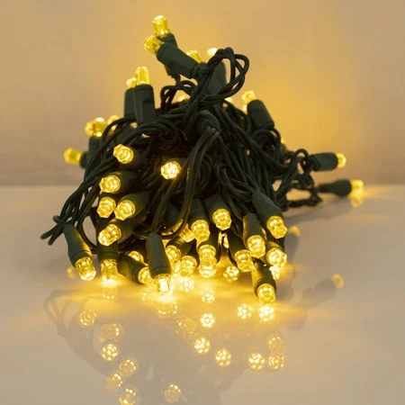 70 Light Yellow Pentagon Gem LED Christmas Lights 3 70 Light Yellow Pentagon Gem LED Christmas Lights - Image 3