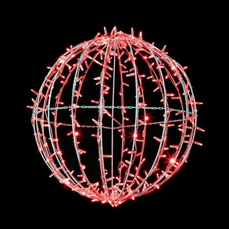 20" Foldable Sphere - LED - Red - Commercial Grade 1 20" Foldable Sphere - LED - Red - Commercial Grade