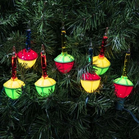 Glitter Bubble Light Set - 7 Bulbs - Warm White 2 Glitter Bubble Light Set - 7 Bulbs - Warm White - Image 2