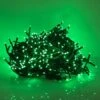 LED Cluster Light Set - 8 Function Memory Controller With Remote - 500 Bulbs - Green