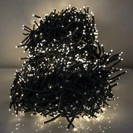 LED Cluster Light Set - 8 Function Memory Controller With Remote - 3 Sets Of 500 Bulbs - Warm White 1 LED Cluster Light Set - 8 Function Memory Controller With Remote - 3 Sets Of 500 Bulbs - Warm White