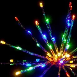 12" Silver Twinkle Starburst - Multi-colored LED Lights -Twinkly Sales Shop sl tsb 12 m sl 2 1