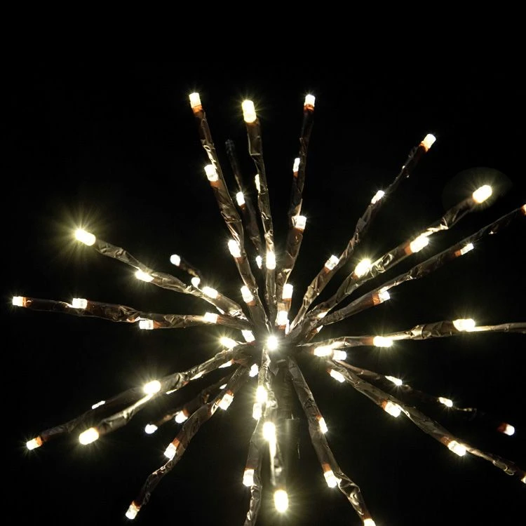 12" Brown Twinkle Starburst - Warm White LED Lights 2 12" Brown Twinkle Starburst - Warm White LED Lights - Image 2