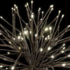 24" Brown Twinkle Starburst - Warm White LED Lights -Twinkly Sales Shop sl tsb 24 ww br 2 1