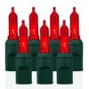 70 Light T5 Smooth Red LED Christmas Lights
